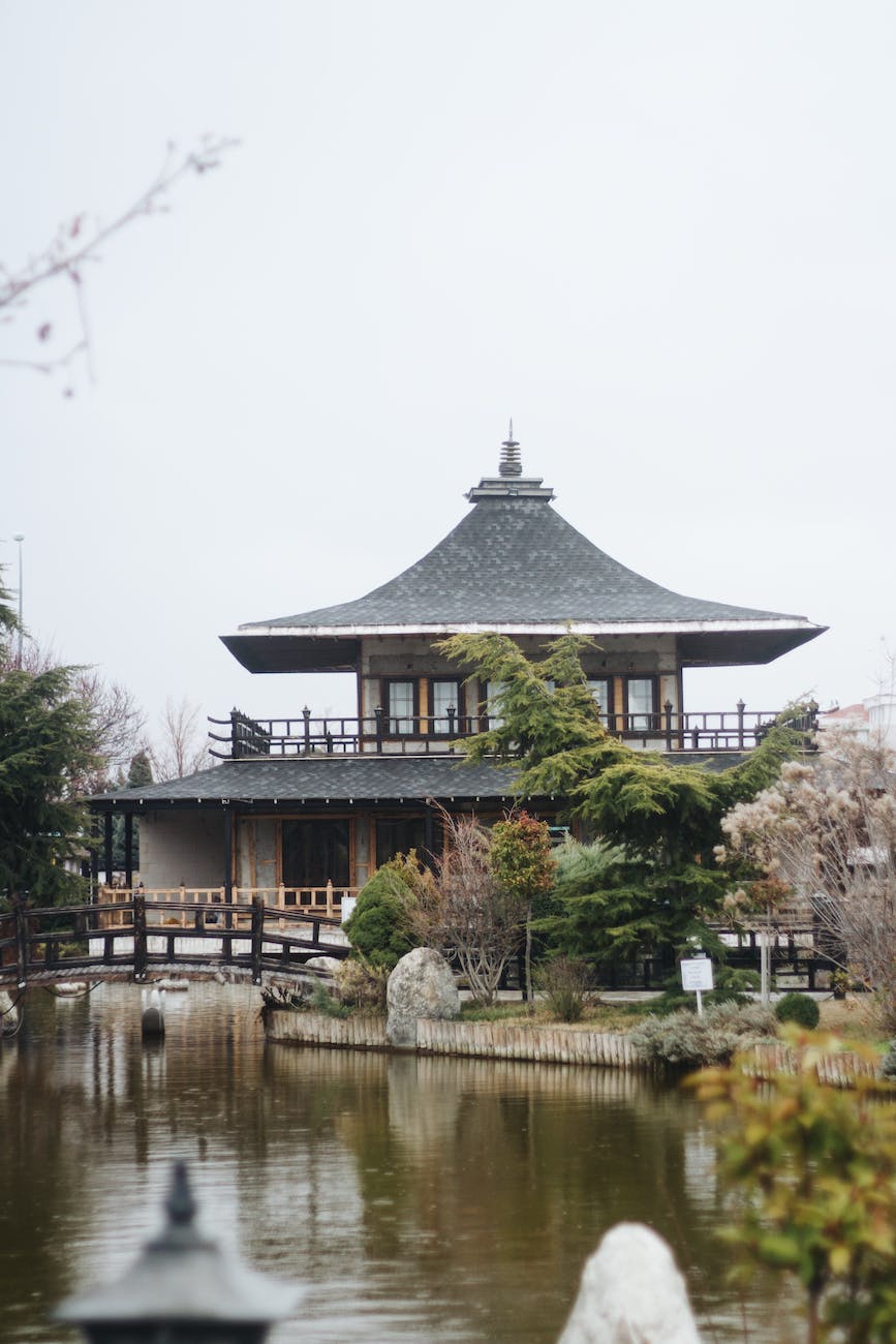 temple in the kyoto japon parki in konya turkey