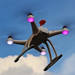 air aircraft clouds drone