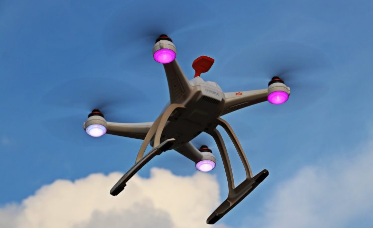 air aircraft clouds drone