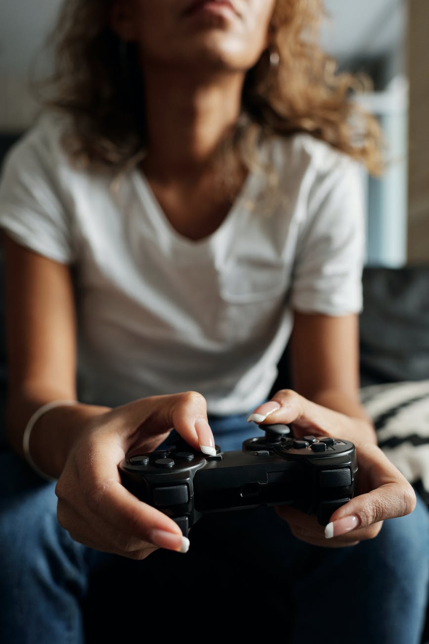 photo of person playing playstation