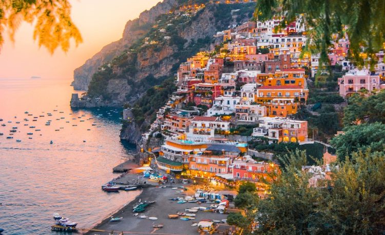 colorful cliffside village