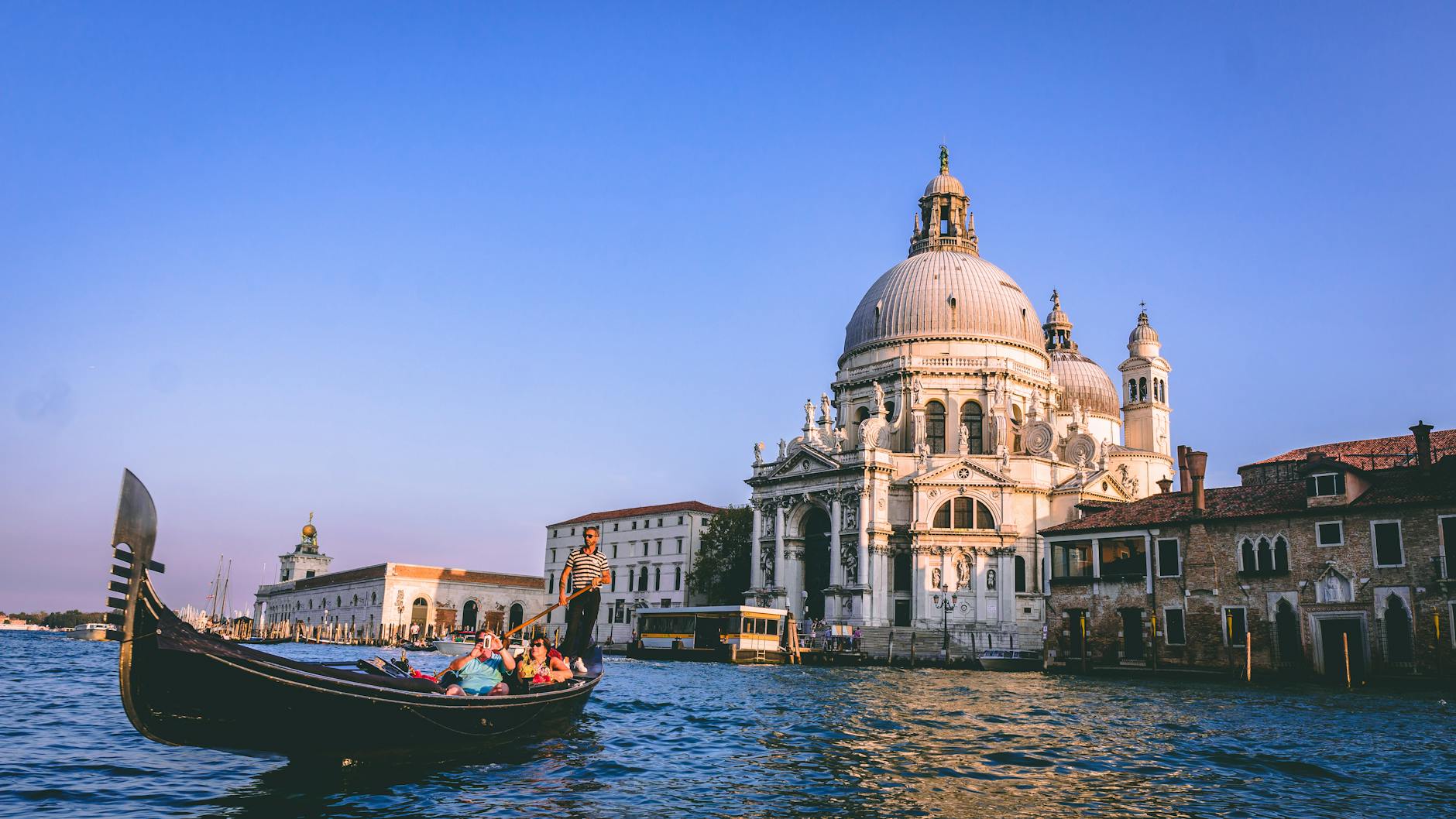 people on a gondola