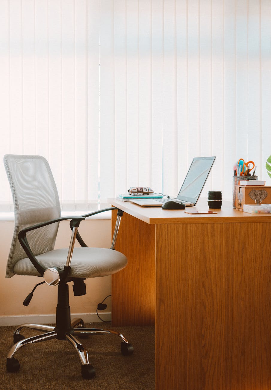 office chair and desk