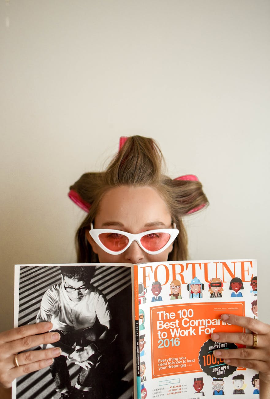 person holding fortune book